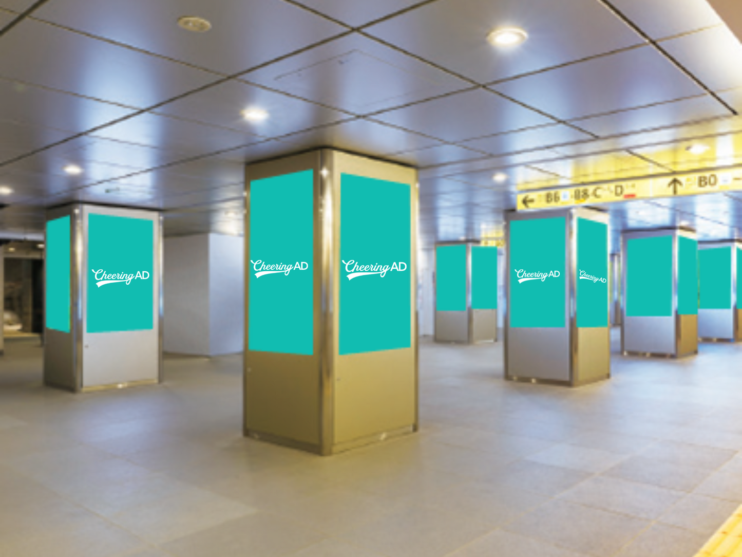 東京メトロ 日本橋 Metro Concourse Vision(MCV)日本橋駅 1monthスポット