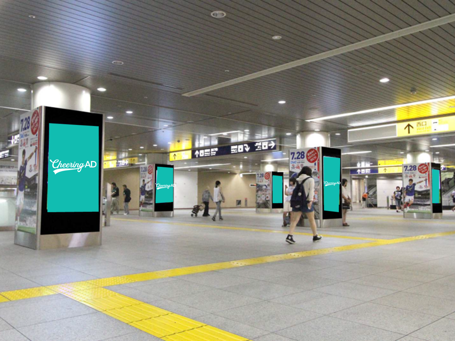みなとみらい線 横浜駅みなみ通路デジタルサイネージ(YSV)ジャック
