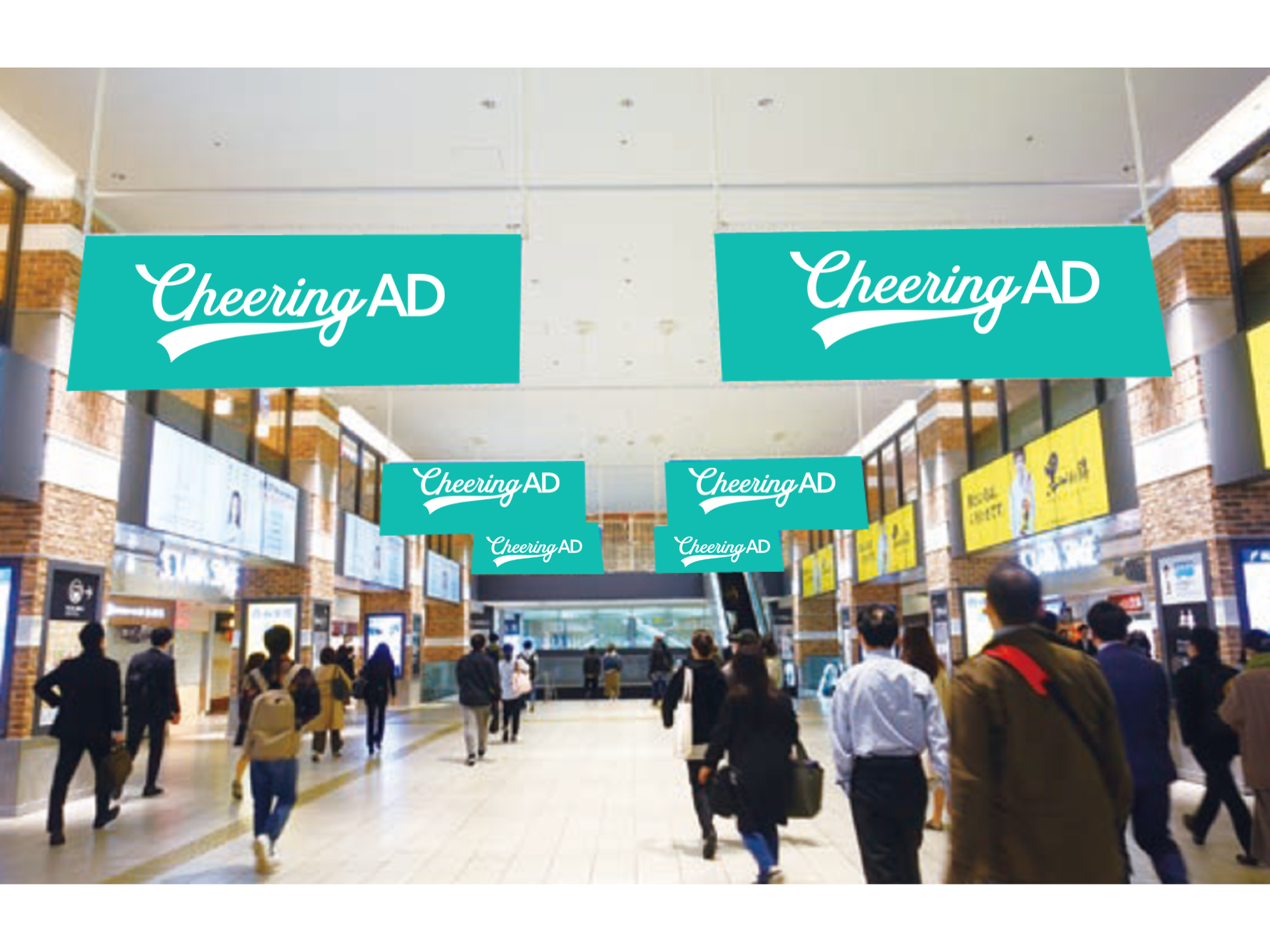 福岡(天神)コンコースフラッグ 西鉄