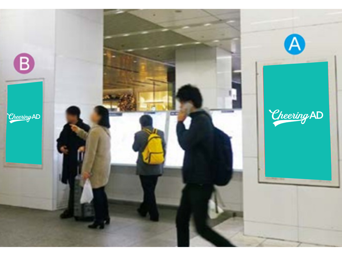 JR九州 博多駅デジタル4面セット
