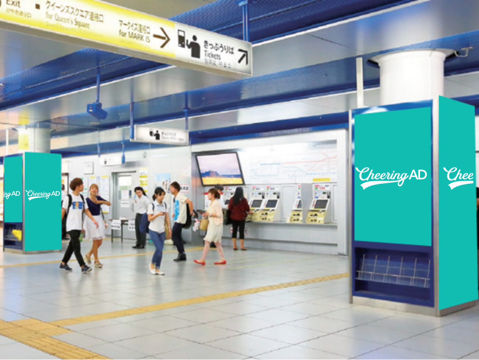 みなとみらい線 みなとみらい みなとみらい駅MMビジョン1社ジャック