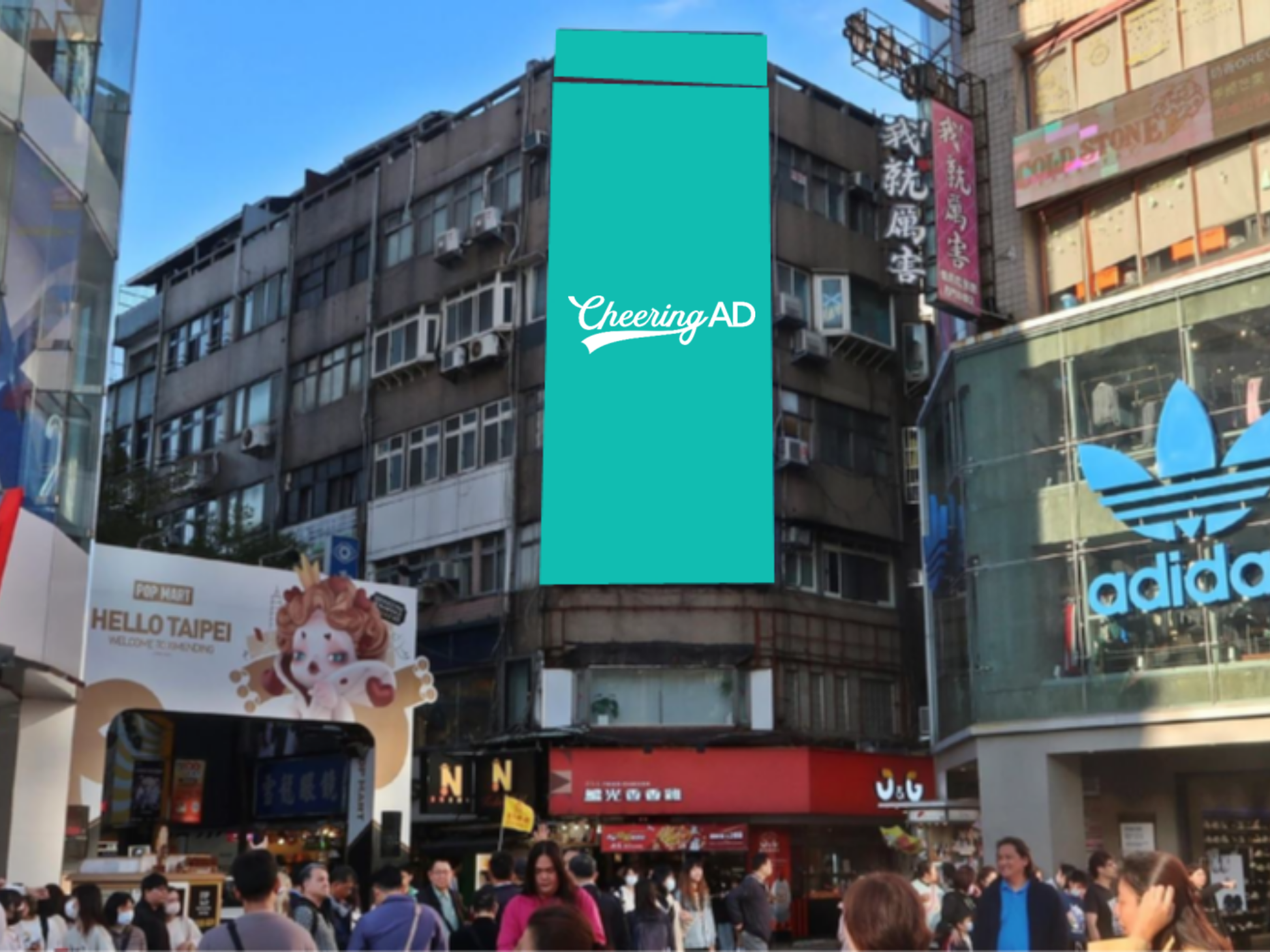 西門ATビル前 LED(台湾)