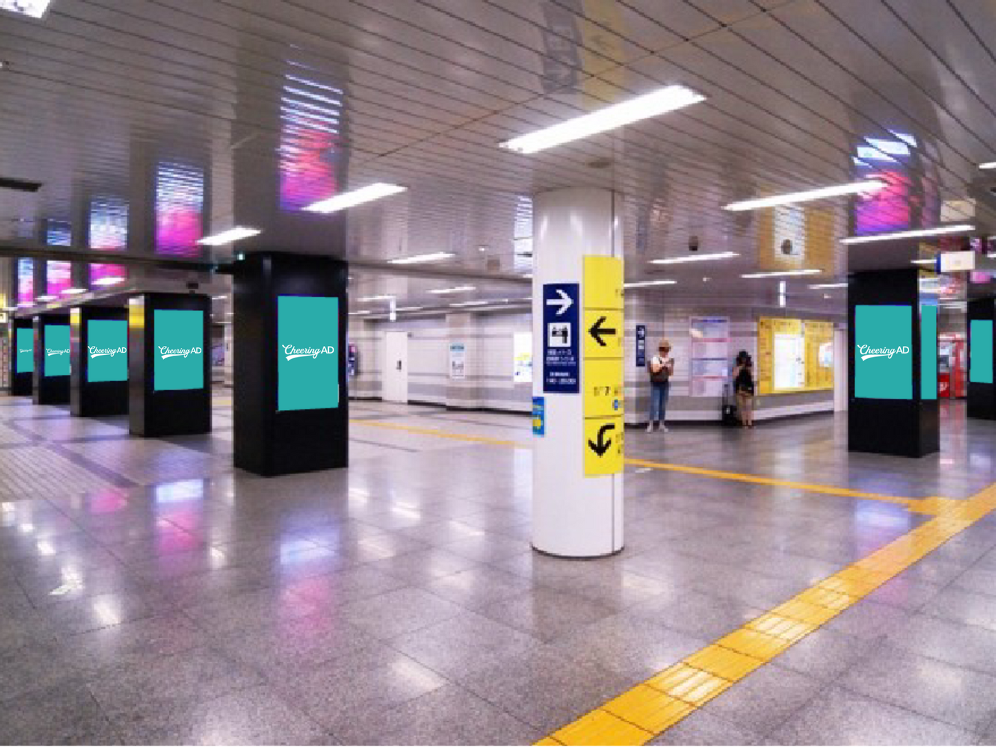 東京メトロ 豊洲 東京メトロ MCV 豊洲駅前交差点改札(1ヶ月)_応援広告センイル広告_jeki