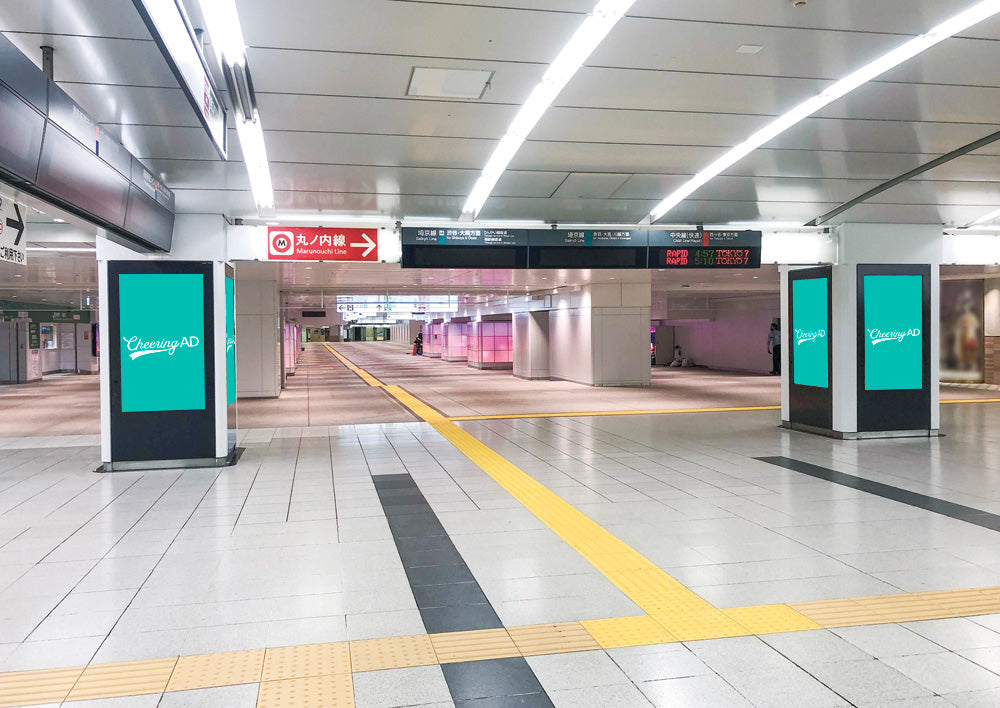 J・ADビジョン 新宿駅東口_応援広告センイル広告_jeki