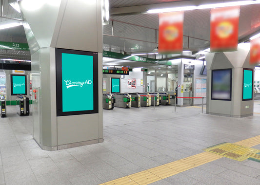 J・ADビジョン 浦和駅改札口_応援広告センイル広告_jeki