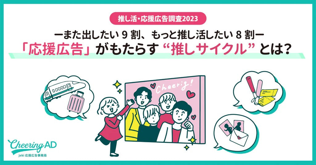【推し活・応援広告調査2023】-また出したい9割、もっと推したい8割-「応援広告」がもたらす