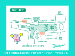 東急東横線 渋谷 B0駅ポスター（渋谷ヒカリエ側）