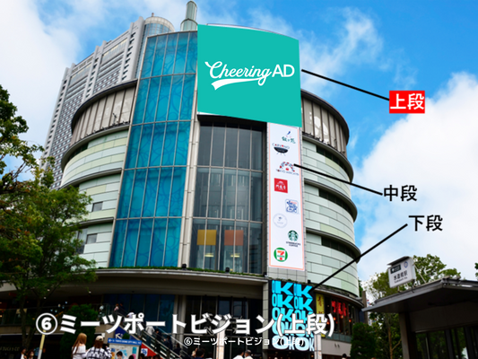 ⑥東京ドームシティビジョンズ 【基本セット開放】 ミーツポートビジョン(上段)