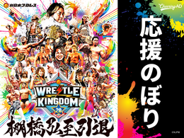 新日本プロレス「WRESTLE KINGDOM 20 in 東京ドーム 棚橋弘至引退」応援のぼり（東京ドーム掲出＆直筆サイン入りお届け）