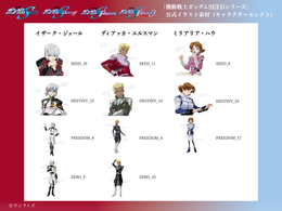【キャラクターセレクトプラン】 データ差し替え｜『機動戦士ガンダムSEED』『機動戦士ガンダムSEED DESTINY』『機動戦士ガンダムSEED FREEDOM』『機動戦士ガンダムSEED FREEDOM ZERO』