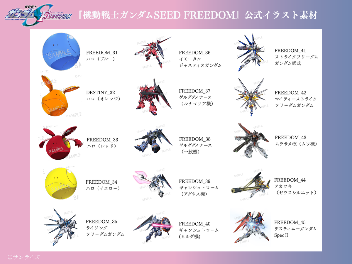 【作品セレクトプラン】 データ差し替え｜『機動戦士ガンダムSEED』『機動戦士ガンダムSEED DESTINY』『機動戦士ガンダムSEED FREEDOM』『機動戦士ガンダムSEED FREEDOM ZERO』