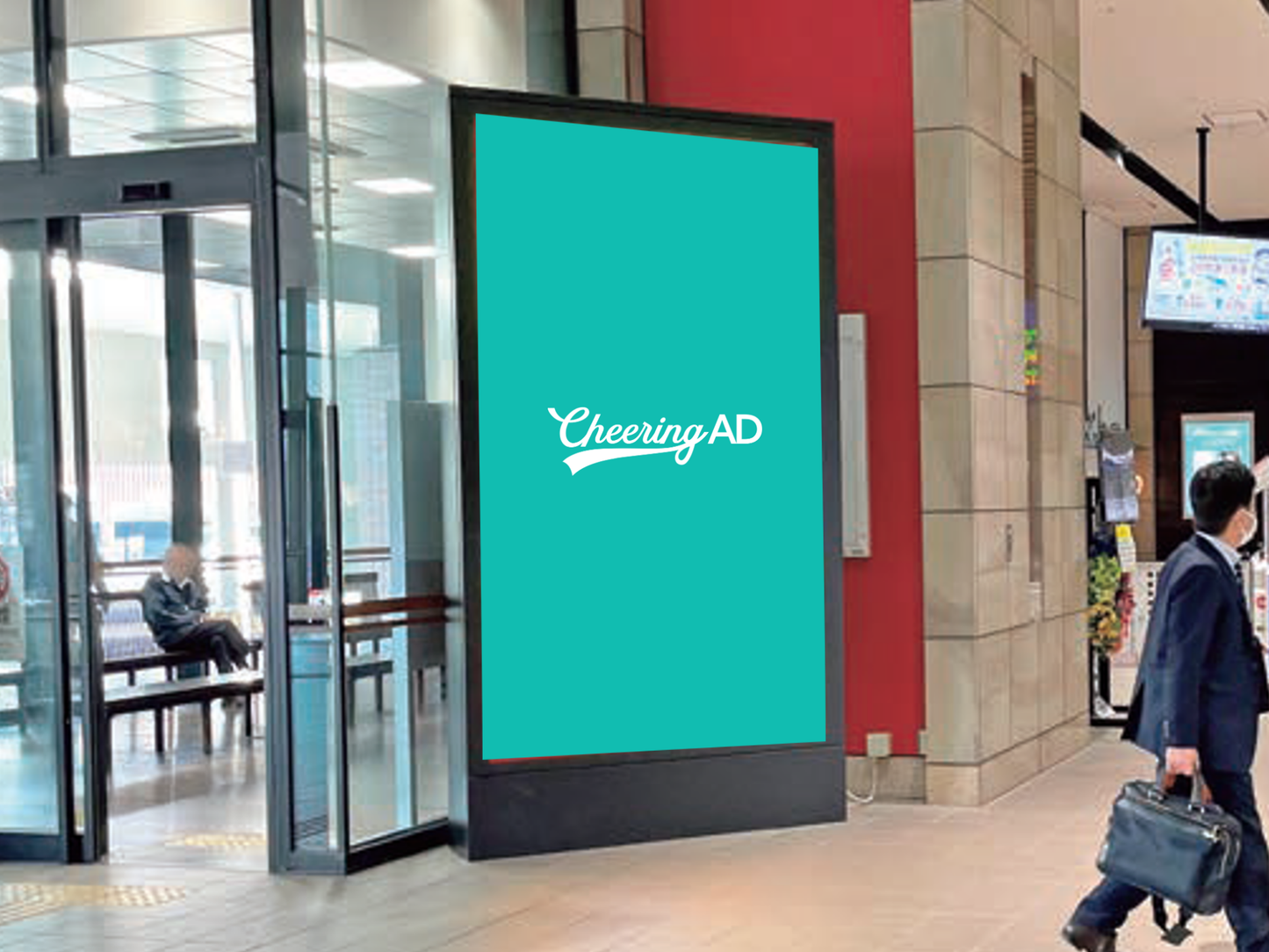 熊本駅 60インチサイネージ JR九州