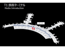 仁川国際空港 第1ターミナル 出発フロア(3階)中央エレベーター前広場