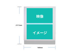 ソウル地下鉄 2号線 弘大入口（ホンデイック） デジタルボード（映像＋イメージ）